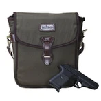 Tourbon audekla un ādas Crossbody soma vīriešiem