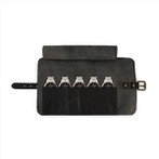 Īsta ādas pulksteņa un instrumentu ruļļu soma