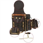 Ādas mazs instrumentu maisiņš ar jostas stīpu